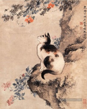 Shenquan chat traditionnelle chinoise Peinture à l'huile